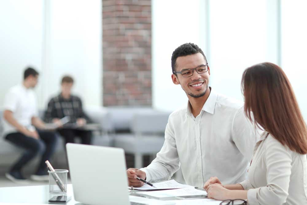 Person meeting with their Credit Counselor